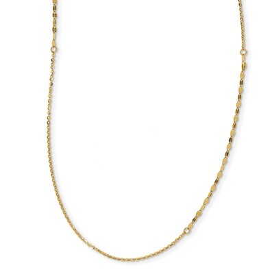 Leslie&#39;s Fancy Necklace 36 Inch 14k Gold Polished HB-LF1086-36, MPN: LF1086-36, 191101739323