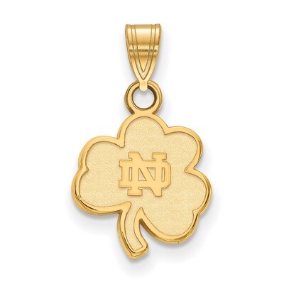 University of Notre Dame Small Pendant Gold-plated Sterling Silver GP061UND, MPN: GP061UND, 1911011…
