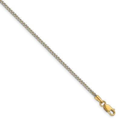 Leslie&#39;s 1.5mm Rhodium-plated Spiga Chain 18 Inch 14k Gold HB-1345-18, MPN: 1345-18, 191101742279