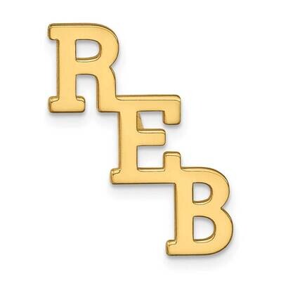 Polished Cut Out Tie Tac Sterling Silver Gold-plated XNA1272GP, MPN: XNA1272GP, 191101782831