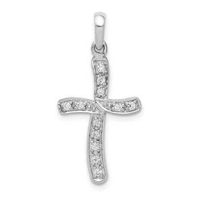 1/8Ct. Diamond Cross Pendant 14k White Gold PM5028-013-WA, MPN: PM5028-013-WA, 883957305240