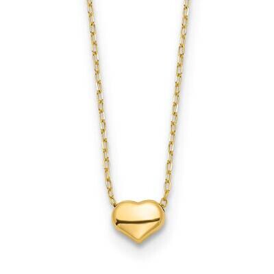 Heart 16.5 Inch Necklace 14k Gold Polished SF2870-16.5, MPN: SF2870-16.5, 191101732140