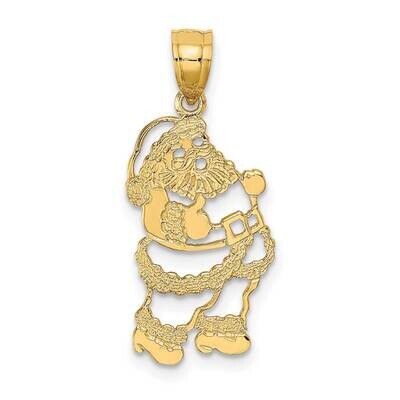 Santa Charm 14k Gold Polished D1122, MPN: D1122, 637218040391