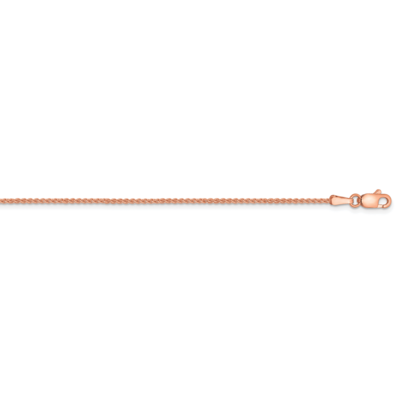 20 Inch 1.25mm Solid Polished Spiga Chain 14k Rose Gold RSC41-20, MPN: RSC41-20, 886774584836
