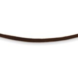 2mm Brown Leather Cord Necklace 16 Inch 14k Gold XG262-16, MPN: XG262-16, 191101537165