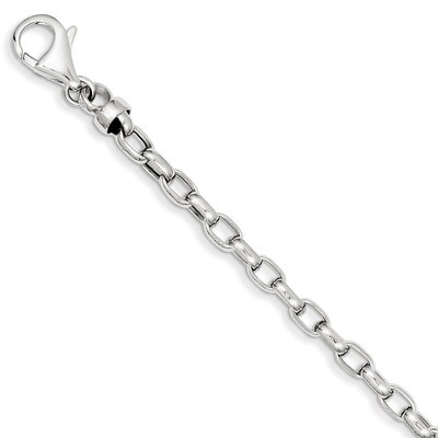 4.75mm Polished Fancy Bracelet 7.5 Inch 14k White Gold SF412-7.5, MPN: SF412-7.5, 883957553269