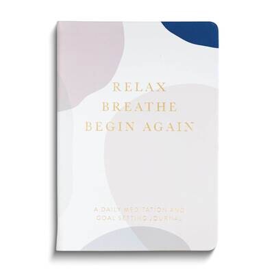 Blue Bubble 6x8 Inch RELAx AND BREATHE Guided Journal GM24473, MPN: GM24473, 826635246909
