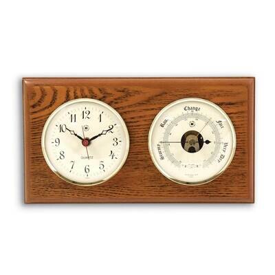 Oak Wood Clock and Barometer GM21386, MPN: GM21386, 797140121121