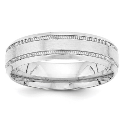 Heavy Comfort Fit Fancy Band 14k White Gold WB101, MPN: WB101, 886774490199