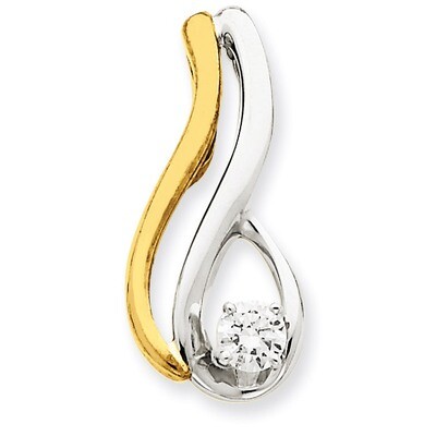 Diamond Slide Mounting 14k Two-Tone Gold XS1237, MPN: XS1237, 191101544828