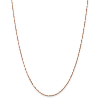Leslie&#39;s 1 mm Singapore Chain 20 Inch 14k Rose Gold  HB-7164-20, MPN: 7164-20, 191101558733