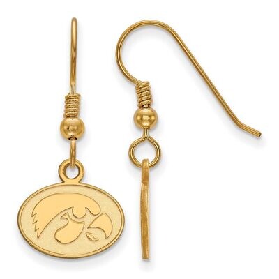 University of Iowa x-Small Dangle Earring Wire Gold-plated Silver GP048UIA, MPN: GP048UIA, 88677494…