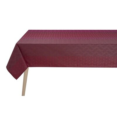 Le Jacquard Francais Tablecloth Caractere Red 100% Coated Cotton 59 x 102 Inch 28198, MPN: 28198, 3…