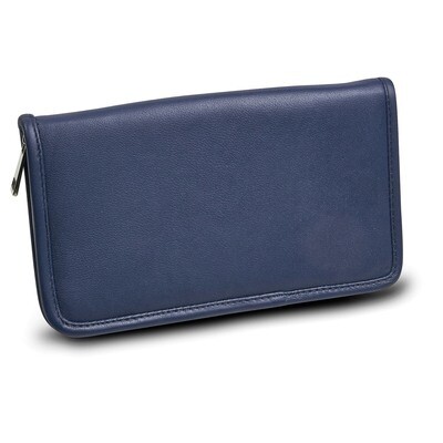 Blue Leather Zip Around Jewelry Wallet GM17751, MPN: GM17751, 892925004306