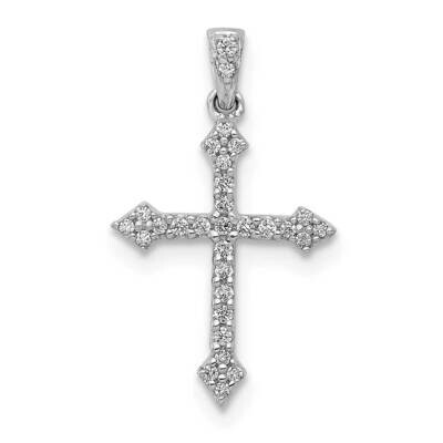 1/10Ct. Diamond Cross Pendant 14k White Gold PM5072-010-WA, MPN: PM5072-010-WA, 883957305349
