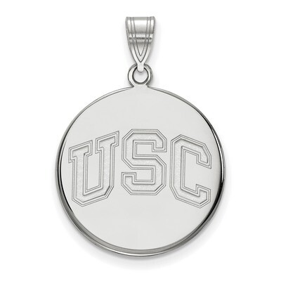 University of Southern California Large Disc Pendant 14k White Gold 4W050USC, MPN: 4W050USC, 191101…