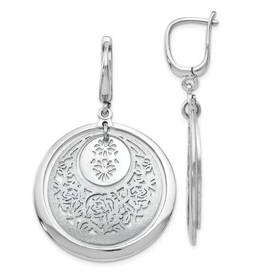 Leslie&#39;s Brushed Leverback Earrings Sterling Silver Polished HB-QLE1003, MPN: QLE1003, 191101474620