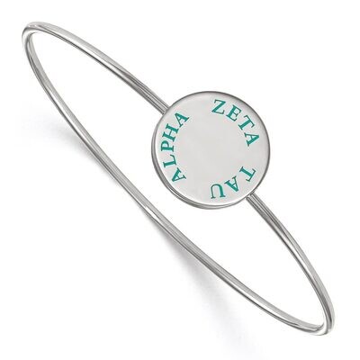 Zeta Tau Alpha Enameled Slip-on Bangle Sterling Silver SS021ZTA-7, MPN: SS021ZTA-7, 886774603636