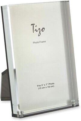 Tizo Acrylic Lucite Picture Photo Frame Silver Back 5 x 7 Inch HA158SL57, MPN: HA158SL57,