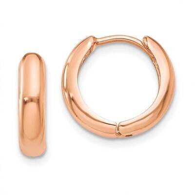 Polished Hinged Hoop Earrings 14k Rose Gold Y7916R, MPN: Y7916R, 191101799808