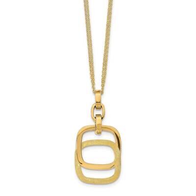 Leslie&#39;s Brushed Double-strNecklace 14k Gold Polished HB-LF1369-18, MPN: LF1369-18, 191101739101