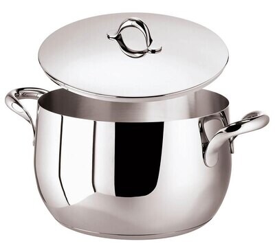 Sambonet Kikka Kikka Saucepot 2 Handles 10.7 Qt 11 Inch 6 7/8 Inch H &amp; Lid 51707-78, MPN: 51707-78,…