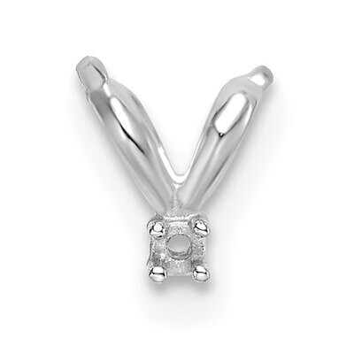 Casted Diamond Accent Bail 14k White Gold WG1569, MPN: WG1569,