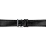 19mm Black Genuine Calf Leather Watch Band  BA358-19, MPN: BA358-19,