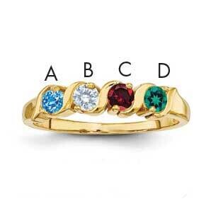 Genuine 4 Stone Mother&#39;s Ring 14k Gold XMR11/4GY, MPN: XMR11/4GY, 883957151427