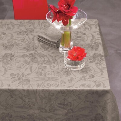 Le Jacquard Francais Tivoli Black Pepper Tablecloth 69 Inch, MPN: 16776, 3660269167769