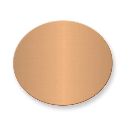 1 1/2 x 1 3/4 Oval Copper Aluminum Plates-Sets of 6  GM3718-CA, MPN: GM3718-CA,