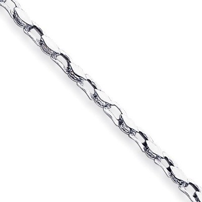 4.5mm Fancy Link Chain 8 Inch 14k White Gold WLK305-8, MPN: WLK305-8, 886774405841