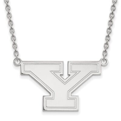 Youngstown State University Large Pendant with Chain Necklace Sterling Silver SS009YSU-18, MPN: SS0…