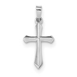 Polished Cross Pendant 14k white Gold XR1611, MPN: XR1611, 883957220505