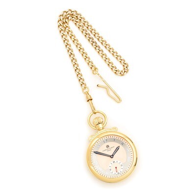 Charles Hubert Gold Finish Champagne Dial Open Face Pocket Watch XWA3340, MPN: XWA3340, 811233018591