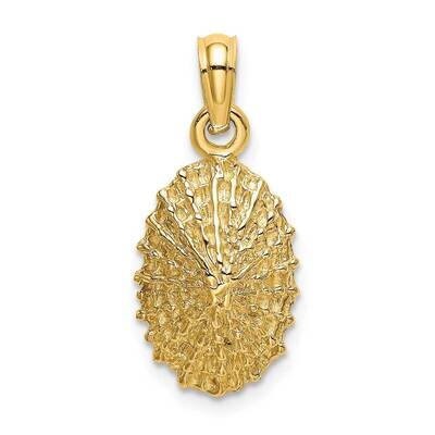 Textured Limpet Shell Charm 14k Gold 2-D K8137, MPN: K8137, 637218068678