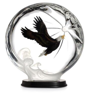 Franz Porcelain Soaring Hero Lucite Figurine With Wooden Base Limited Edition 288 FL00097, MPN: FL0…