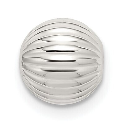 8.0mm Corrugated Bead Sterling Silver SS3814, MPN: SS3814,