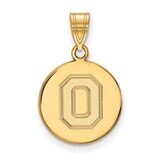 Ohio State University Medium Disc Pendant 14k Yellow Gold 4Y062OSU, MPN: 4Y062OSU, 886774886145