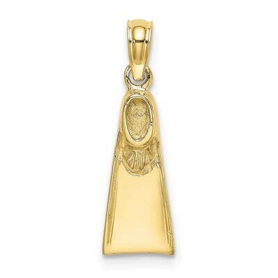 Scuba Flipper Charm 10k Gold 10K7748, MPN: 10K7748,