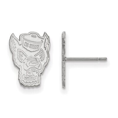 North Carolina State University Small Post Earring 10k White Gold 1W051NCS, MPN: 1W051NCS, 88677479…