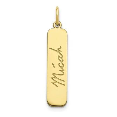 Signature Bar Charm 10k Gold 10XNA1355Y, MPN: 10XNA1355Y,