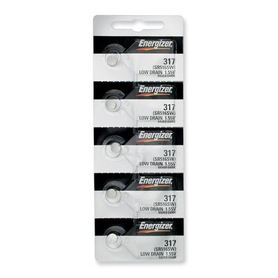 Energizer Watch Batteries Package of 5 WB317, MPN: WB317, 39800091901