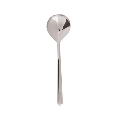 Sambonet linear bouillon spoon 6 1/2 inch - 18/10 stainless steel, MPN: 52513-02, 790955898998