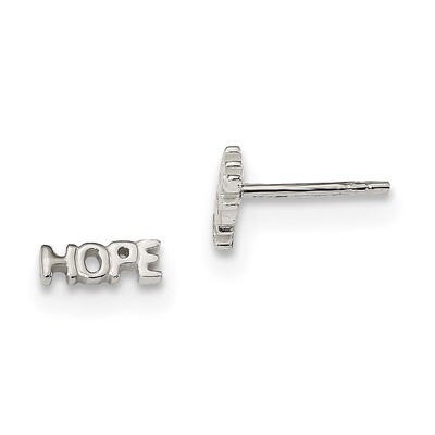 Hope Post Earrings Sterling Silver QE13463, MPN: QE13463, 723252881738