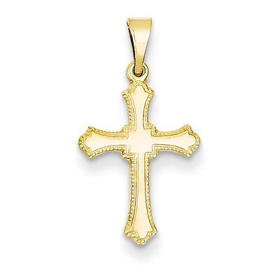 Budded Cross Charm 14k Gold XR202, MPN: XR202, 883957984841