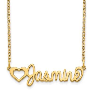 Customized Nameplate Necklace 14k Gold XNA1049Y, MPN: XNA1049Y, 191101991196