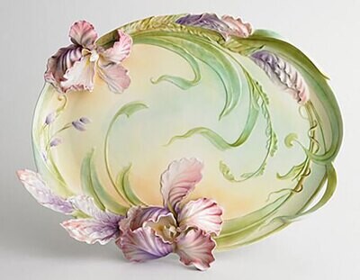 Franz Porcelain Windswept Beauty Iris Three Dimensional Table Sculpture Limited Editon of 2000 FZ00…