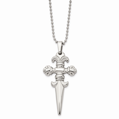 Dagger 24 Inch Necklace Stainless Steel SRN359-24 by Chisel, MPN: SRN359-24, 883957750811
