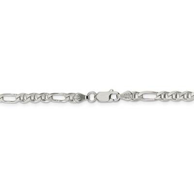 30 Inch 3.75mm Figaro Anchor Chain Sterling Silver QAF100-30, MPN: QAF100-30, 886774021409